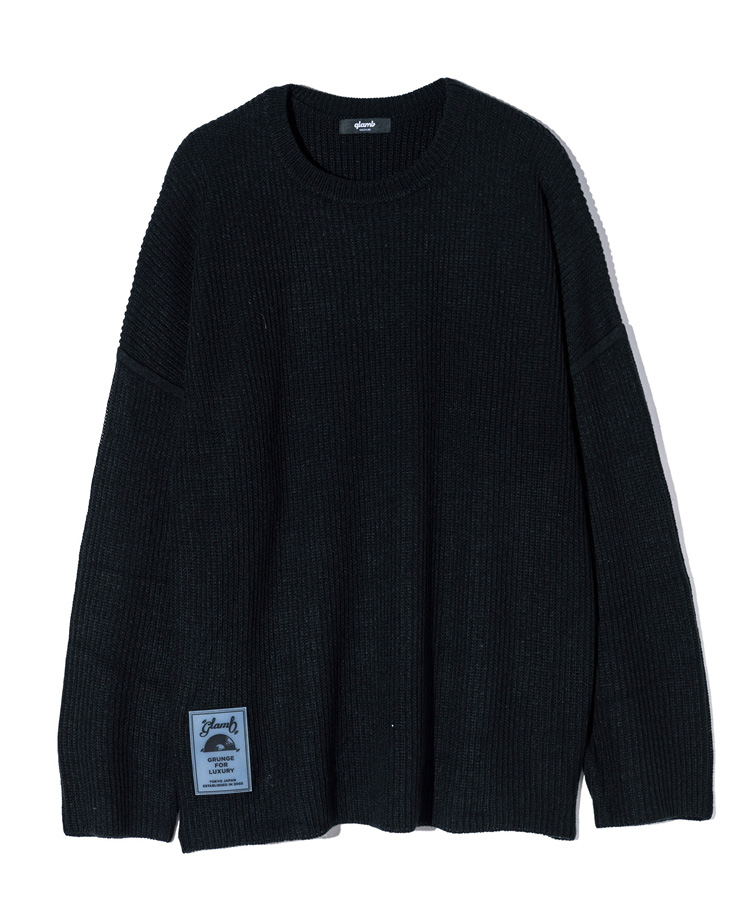 GB0324/KNT10 : Rubber Tag Knit / ラバータグニット