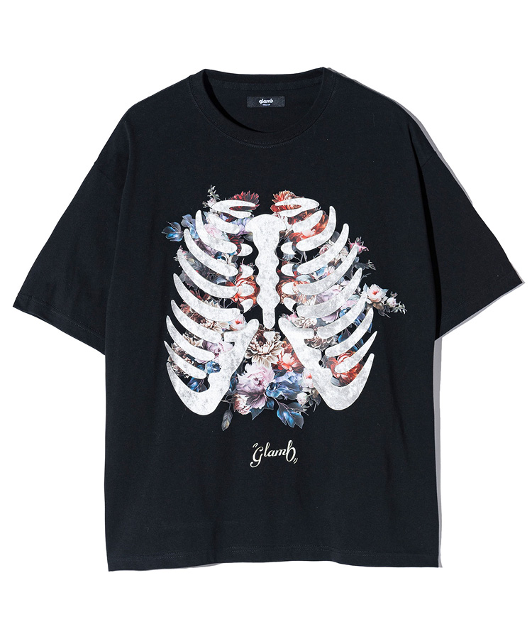 GB0324/CS03 : Skelton Flower T-Shirt / スケルトンフラワーTシャツ