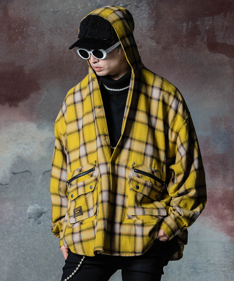 GB0324/SH07 : 4XL Hood Shirt / 4XLフードシャツ