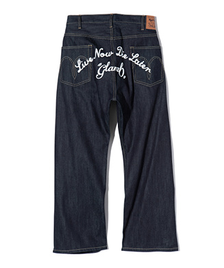 GB0424/P04 : Back Print Baggy Denim